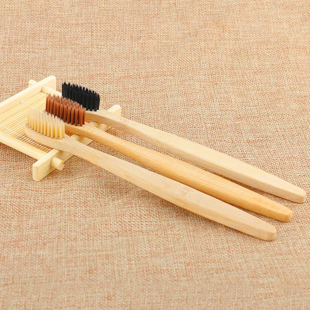Eco Bamboo Toothbrush Set – 4 Soft Bristle Brushes for Natural Oral Care