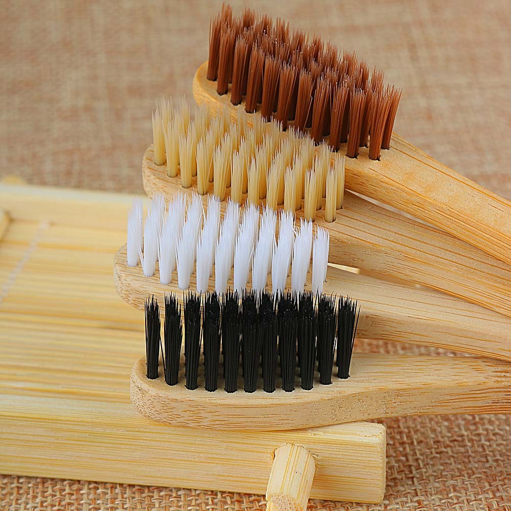 Eco Bamboo Toothbrush Set – 4 Soft Bristle Brushes for Natural Oral Care