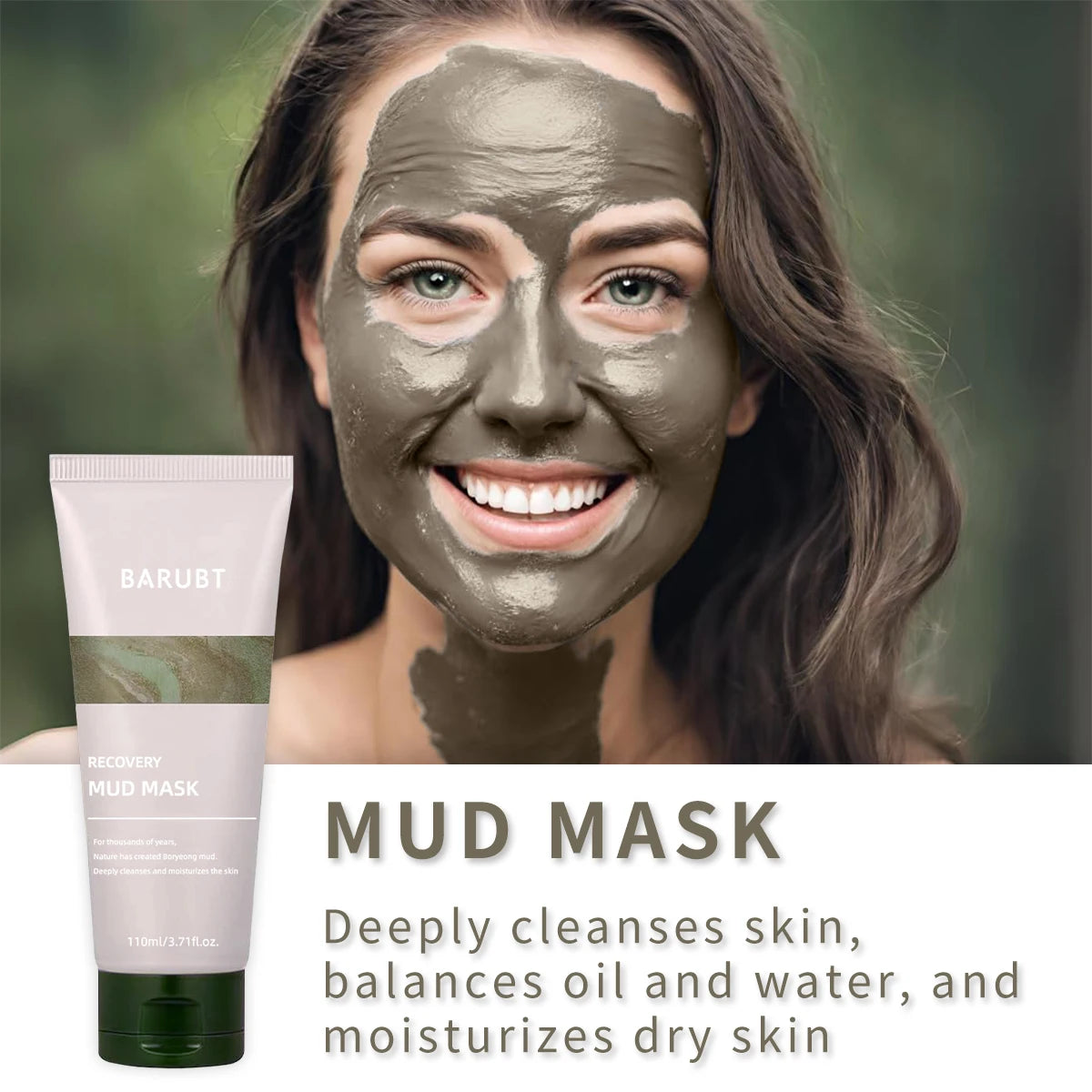 Natural Mud Facial Mask – Calming, Exfoliating & Hydrating for Smooth, Balanced Skin - primenovagoods.com