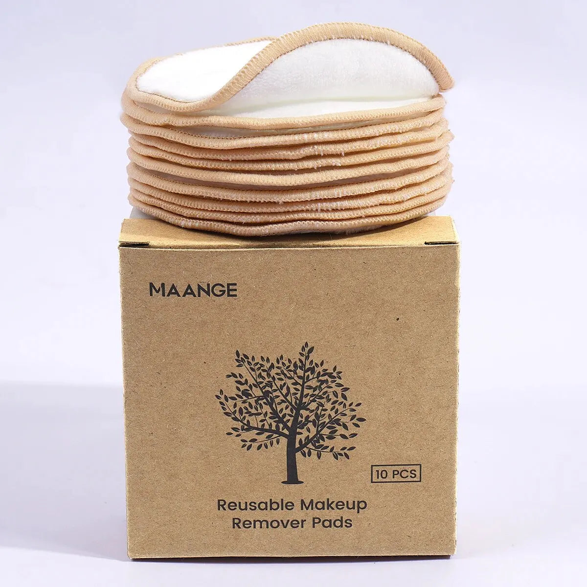 Reusable Makeup Remover Pads with Eco Box – 10-Pack Washable Rounds - primenovagoods.com