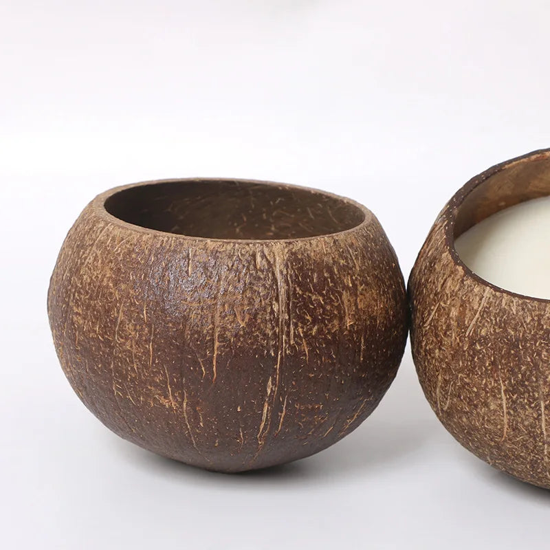 Natural Coconut Shell Candle – Eco-Friendly, Handcrafted & Aromatherapy-Ready - primenovagoods.com