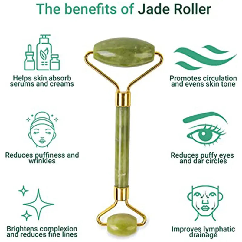 Jade Roller & Gua Sha Set – Natural Facial Massage Tools for Relaxation & Skin Toning - primenovagoods.com