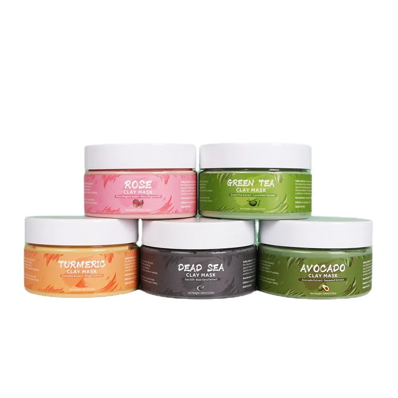 Natural Clay Face Mask – Hydrating, Calming & Purifying (Available in Turmeric, Green Tea or Avocado) - primenovagoods.com