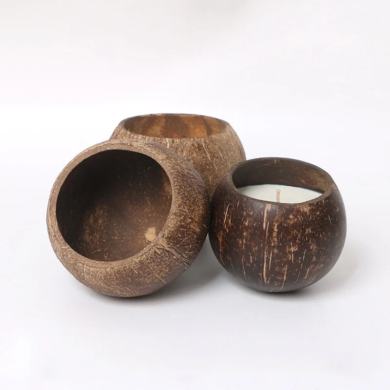 Natural Coconut Shell Candle – Eco-Friendly, Handcrafted & Aromatherapy-Ready - primenovagoods.com