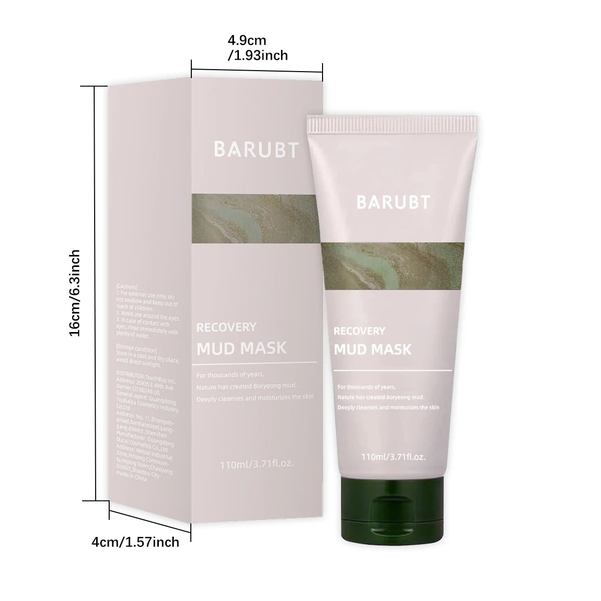 Natural Mud Facial Mask – Calming, Exfoliating & Hydrating for Smooth, Balanced Skin - primenovagoods.com