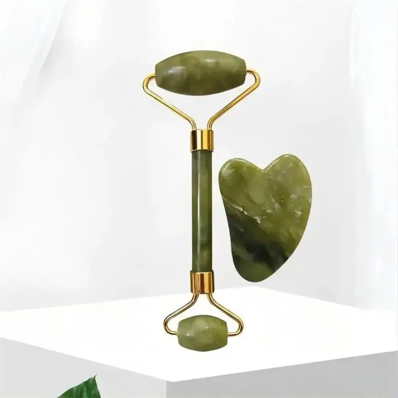 Jade Roller & Gua Sha Set – Natural Facial Massage Tools for Relaxation & Skin Toning - primenovagoods.com