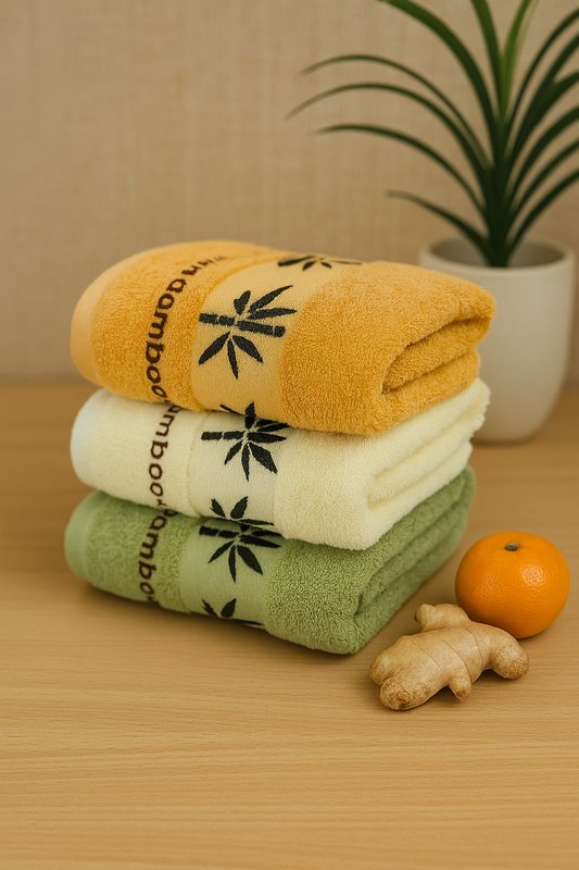 4-Piece Bamboo Towel Set – Soft, Absorbent & Eco-Friendly
