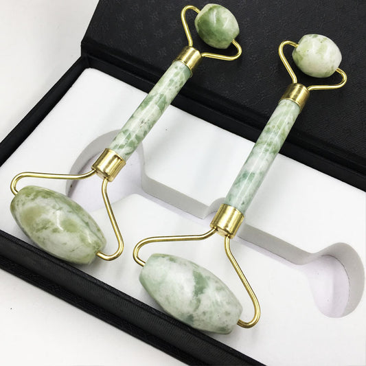 Premium Jade Facial Roller in Gift Box – Relaxing & Toning Massage Tool