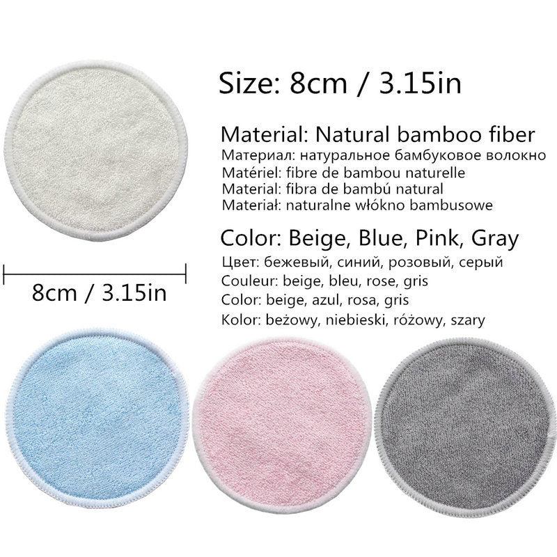 12-Pack Reusable Cotton Rounds with Mesh Bag – Soft, Washable & Eco-Friendly