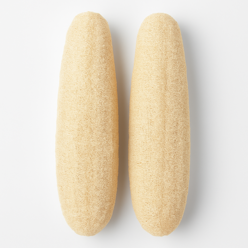 Eco Loofah Duo Pack – Natural Exfoliating Sponge (15CM) - primenovagoods.com