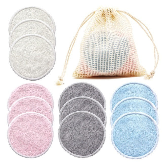 12-Pack Reusable Cotton Rounds with Mesh Bag – Soft, Washable & Eco-Friendly