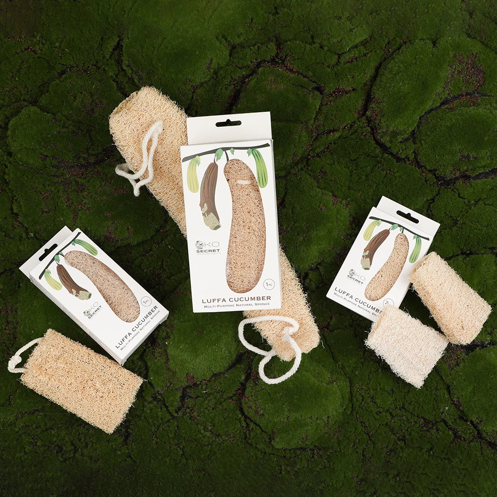 Eco Loofah Duo Pack – Natural Exfoliating Sponge (15CM) - primenovagoods.com