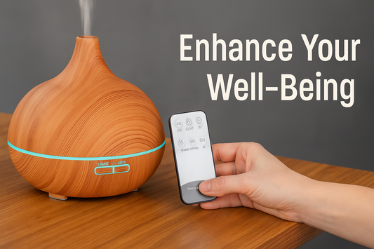Ultrasonic Aromatherapy Diffuser – Create Your Personal Sanctuary (500ml with LED Light & Remote) - primenovagoods.com