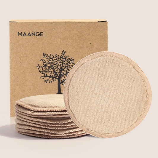 Reusable Makeup Remover Pads with Eco Box – 10-Pack Washable Rounds