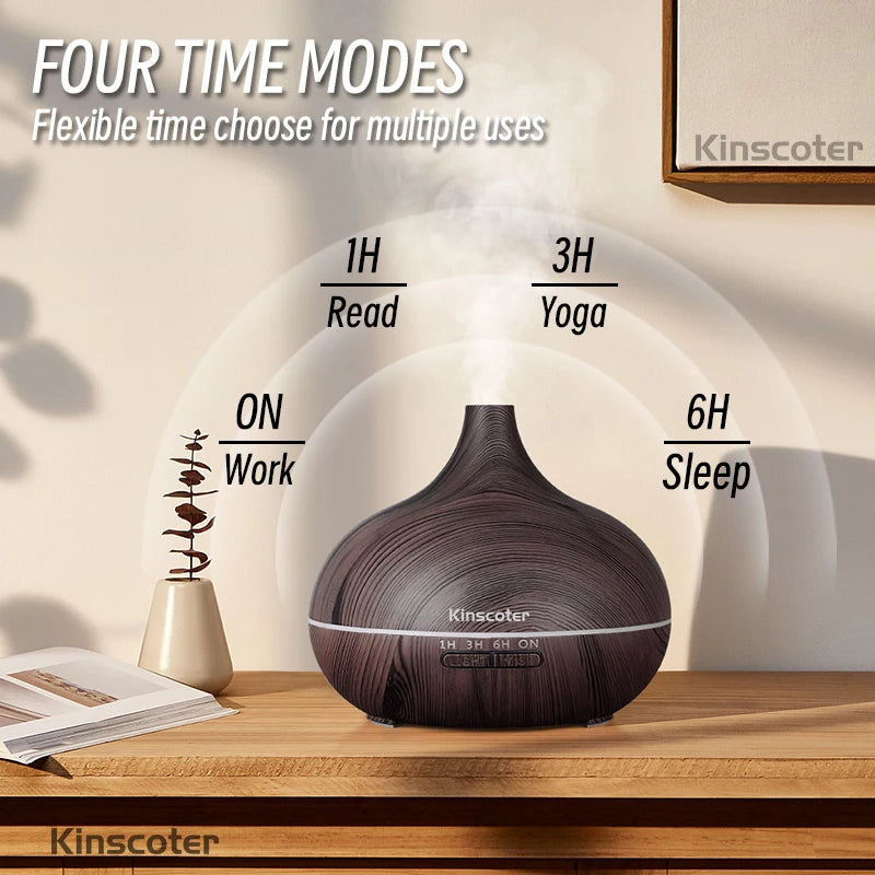 Ultrasonic Aromatherapy Diffuser – Create Your Personal Sanctuary (500ml with LED Light & Remote) - primenovagoods.com