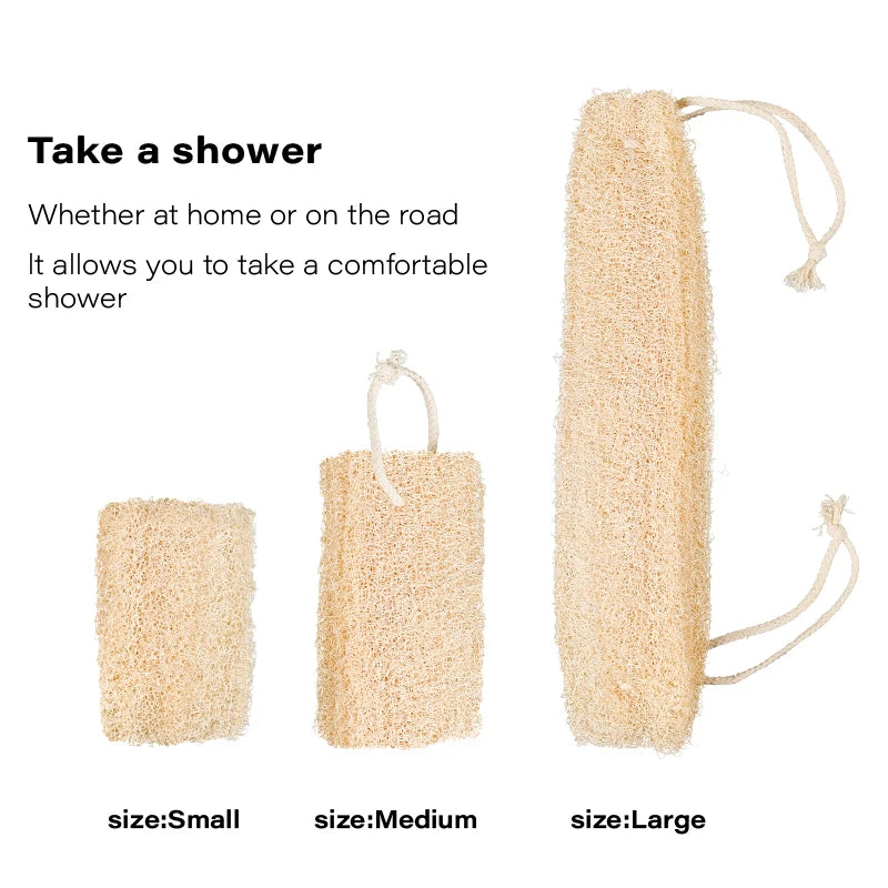 Eco Loofah Duo Pack – Natural Exfoliating Sponge (15CM) - primenovagoods.com