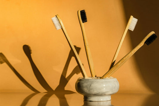 Eco Bamboo Toothbrush Set – 4 Soft Bristle Brushes for Natural Oral Care