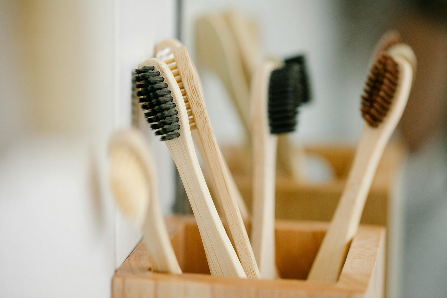 Eco Bamboo Toothbrush Set – 4 Soft Bristle Brushes for Natural Oral Care